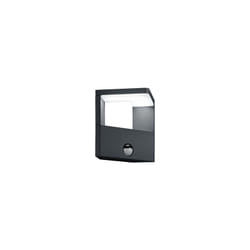 Applique Led Esterno Moderna 9W Sensore Movimento Antracite Ganges gd Trio