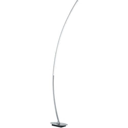 Reality Leuchten - Lampada da terra led, metallo, alluminio spazzolato, h 158 cm, Solo