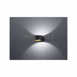 LACAPO Applique a parete LED NERA INTERNO ORO D. 10 P. 15 LED OSRAM
