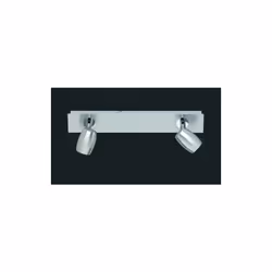 Trio Lighting - barra 2 faretti michael GU10 acciaio satinato