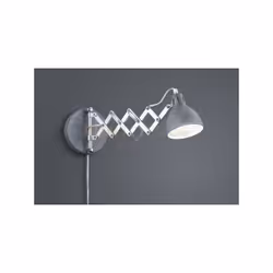 SCISSOR Applique a parete FORBICE METALLO CROMATO DIFFUSORE METALLO EFFETTO CEMENTO L. MAX 53CM