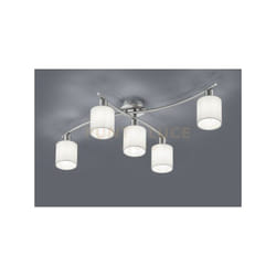 Plafoniera 5 diffusori garda in tessuto 605400501 bianco