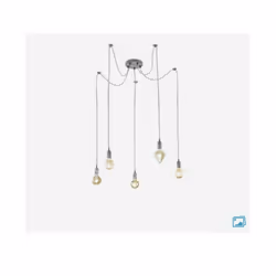 Lampadario sospensione Cord Potenza resa: 60w Attacco lampadina: E27 (da acquistare separatamente) Classificazione IP: IP20 D ...