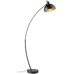 Reality Leuchten - Lampada da terra, metallo, nero opaco, h 150 cm, Recife