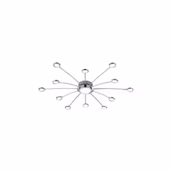 BODRUM Plafoniera GD Trio Bodrum di GD Trio, plafoniera led cromata 12 luci + 1 con telcom. calda-fredda d. 100 Caratteristic ...