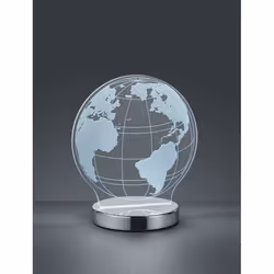 TRIO GLOBE lampada da tavolo Modulo LED SMD 7 W Cromo, Trasparente - Vista aggiuntiva 4