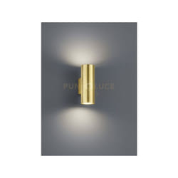 Applique a parete parete cilindro due luci bidirezionale CLEO 206400279 oro