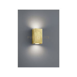 Trio - Applique a parete rettangolare due luci bidirezonale cleo 206500279 oro