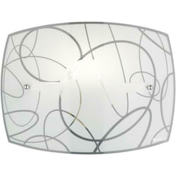 Applique Parete Interno Rettangolare Vetro Cerchi Spirelli gd Trio