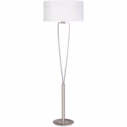 La lampada da terra di alta qualità PARIS II ha un design moderno e crea un ambiente accogliente. La base in nichel spazzolat ...