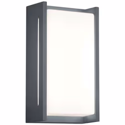 La lampada da esterno INDUS, realizzata in alluminio color antracite e acrilico bianco, garantisce la necessaria sicurezza in ...
