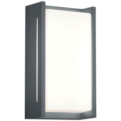 Trio - Applique da esterno 2 luci led, alluminio, antracite e bianco, H23 cm, Indus