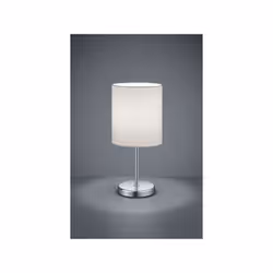 JERRY LAMPADA DA TAVOLO METALLO CROMATO E PARALUME BIANCO H. 28,5CM