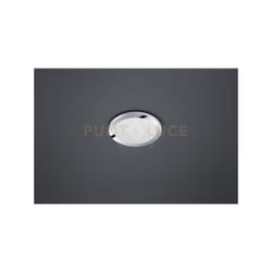 Plafoniera led rotonda bordo cromato effetto cristallo 26cm CESAR 656411506
