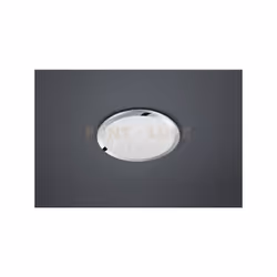 CESAR PLAFONIERA LED ROTONDA MEDIA BORDO CROMATO EFF.CRISTALLO DIMMERABILE CON INTERRUTTORE A SCATTO IP44 D. 40CM