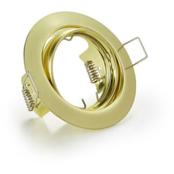 Italia faretto orientabile ad incasso jura rotondo attacco gu10 colore ottone 650100108 - Trio Lighting