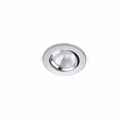 PAMIR FARETTO DA INCASSO LED ROTONDO ORIENTABILE CROMATO DIMMERABILE IP23 DIAM.8,5CM