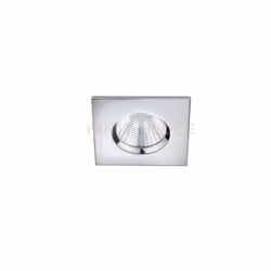 ZAGROS FARETTO DA INCASSO LED QUADRATO CROMATO DIMMERABILE IP65 8,5CMX8,5CM