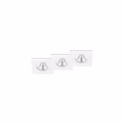 ZAGROS Illuminazione da Incasso GD Trio Zagros di GD Trio, kit 3 faretti da incasso led quadrati cromati dimmerabili ip65 8,5 ...