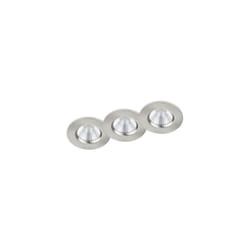 Faretto da Incasso Led Interno Soffitto Rotondo Acciaio 3Pz Zagros GD Trio
