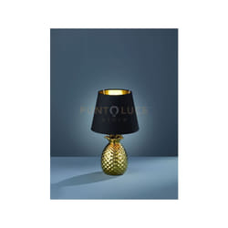 Reality Leuchten - Lampada tavolo pineapple R50421079 nero e oro