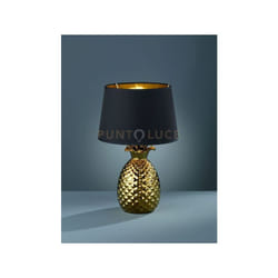 Reality Leuchten - Lampada tavolo pineapple R50431079 nero e oro