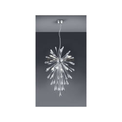 Trio - Sospensione con gocce trasparenti minsk cromata308600706