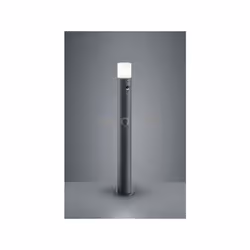 HOOSIC PALO ALTO LED CILINDRO ANTRACITE E DIFFUSORE BIANCO CON SENSORE DI MOVIMENTO H.80 CM