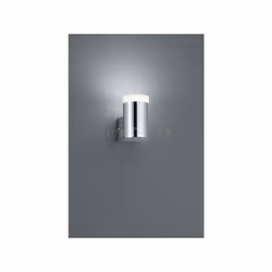 RAY Applique a parete LED PER BAGNO MONO EMISSIONE LUMINOSA METALLO CROMATO E DIFFUSORE BIANCO IP44 H. 8,3CM