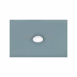 CAMILLUS PLAFONIERA LED TONDA METALLO BIANCO OPACO CON FUNZIONE DIMMERABILITA' CON NORMALE INTERRUTTORE A PARETE IP44 D. 17CM