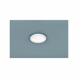 CAMILLUS PLAFONIERA LED TONDA METALLO BIANCO OPACO CON FUNZIONE DIMMERABILITA' CON NORMALE INTERRUTTORE A PARETE IP44 D. 26CM