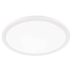Trio - Plafoniera led tonda metallo bianco dimmerabile con interruttore a parete 40cm camillus R62922401