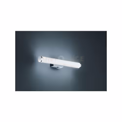 MATTIMO Applique a parete LED PER BAGNO METALLO CROMATO E DIFFUSORE BIANCO IP44 CON INTERRUTTORE L. 40CM