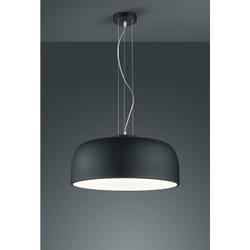 Trio - lighting italia sospensione tonda baron attacco grande e27 diametro 52cm colore nero opaco 309800432
