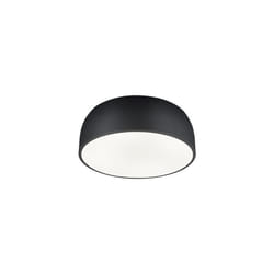 Plafoniera Led Soffitto Tonda Moderna 4 Luci E27 Nera Baron gd Trio