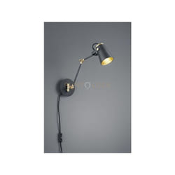 Trio - Applique a parete diffusore orientabile metallo edward 208870132 nero e oro