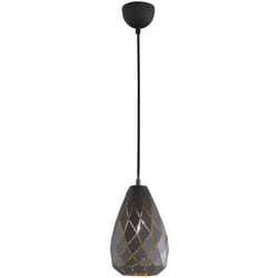 Trio - Lampada a sospensione, metallo, antracite, d 15 cm, Onyx