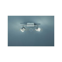 Trio Lighting - Barra 2 faretti led quadrati roubaix metallo R82152107 acciaio