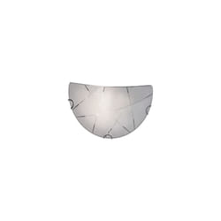 Applique Parete Interno Vetro Graniglia con Righe Trasparenti Sandrina GD Trio