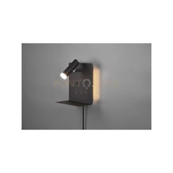 Trio - Applique a parete led metallo element retro illuminata con Applique a parete 222570232 nero