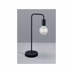 DIALLO LAMPADA TAVOLO TUBO METALLO NERO H. 51CM