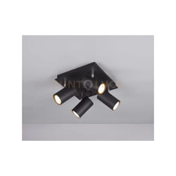 Barra 4 faretti marley cilindro metallo 802430432 nero