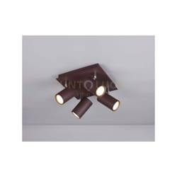 Trio Lighting - Barra 4 faretti marley cilindro metallo 802430424 ruggine