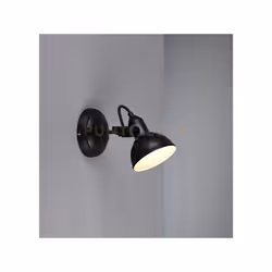 GINA Faretti e portafaretti METALLO COLORE NERO OPACO H. 13CM