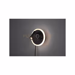 JORDAN Applique a parete LED NERA DOPPIA ILLUMINAZIONE CON ACCENSIONE SEPARATA D. 1CM