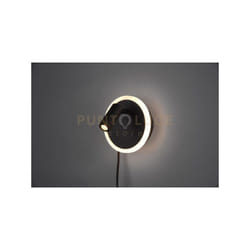 Trio - Applique a parete led jordan doppia illuminazione 229210232 nero