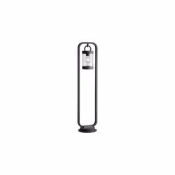 SAMBESI Palo GD Trio Sambesi di GD Trio, palo alto led da esterno lanterna con sensore crepuscolare metallo antracite h. 100c ...