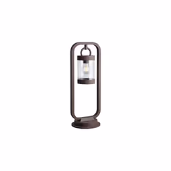 SAMBESI Palo GD Trio Sambesi di GD Trio, palo led da esterno a lanterna con sensore crepuscolare metallo ruggine h. 60cm Cara ...