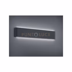 THAMES II Applique a parete DA ESTERNO LED BI-EMISSIONE FUSIONE ALLUMINIO ANTRACITE OPACO IP54 L. 46,5CM