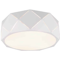 Plafoniera 3 luci, metallo, bianco, d 40 cm, Zandor